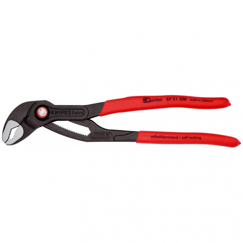 Захват переставной 250 мм, Cobra® QuickSet, быстрозажимной механизм KNIPEX KN-8721250SB